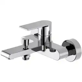 Смеситель для ванны Aquatek Лира AQ1440CR, однорычажный, с коротким изливом, Хром