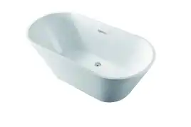 Акриловая отдельностоящая ванна Aquatek Хорса 168х76 см, AQ-5776, белая глянцевая