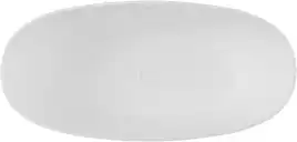 Ванна из искусственного камня Allen Brau 170x80 Solid Stone Krion Oval 2.35003.21, белая матовая