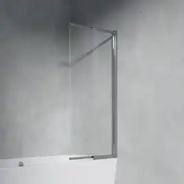 Шторка на ванну AVS Слайдер Плюс 80 профиль хром, стекло прозрачное, 803-0011-150-82-CR-T
