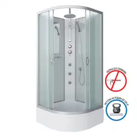 Душевая кабина Niagara Classic 90х90х210 NG-3301-14BKTG средний поддон, с гидромассажем, 33011424BKTG