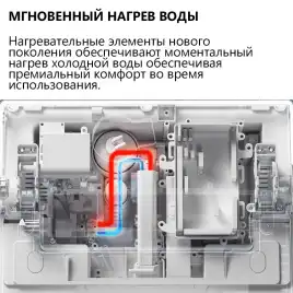 Электронный унитаз-биде ABBER Bequem AC1121S подвесной белый