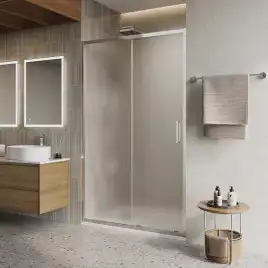 Душевая дверь BelBagno LUCE-BF-1-120-P-Cr стекло рифленное матовое, профиль Хром