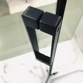 Душевой уголок AVS Трапеция 100x100 профиль черный матовый, стекло прозрачное, 803-0023-195-1010-BM-T