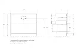 Тумба под раковину BelBagno KRAFT-1000-2C-PIA-BO напольная Bianco Opaco