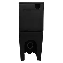 Унитаз-компакт Azario Black King AZ-8303-D напольный, безободковый, в комплекте с бачком и сиденьем микролифт, Черный матовый