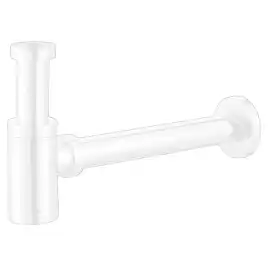 Сифон для раковины AZARIO AZ-108-WHI G 1 1/4, без выпуска, цилиндр, латунь, белый
