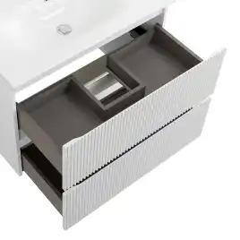 Тумба под раковину BelBagno UNO-800-2C-SO-BO подвесная, Bianco Opaco