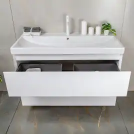 Тумба с раковиной AVS Гармония 100 белая, N821-07-1000WG-02-1010WG