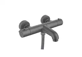 Смеситель для ванны Aquatek Вега AQ1043BGM термостатический, Оружейная сталь