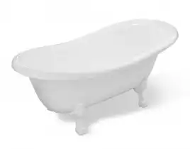 Ванна из искусственного мрамора Aquanet Family Stone Classic 160x80 с белыми ножками AQ-00368585