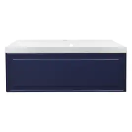 Тумба с раковиной Azario Belloni 100 CS00098076, подвесная, Темно-синий