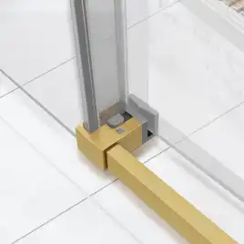 Душевая дверь Vincea Slim Soft 110 см, VDS-1SS110CLG, профиль Брашированное золото, стекло Прозрачное