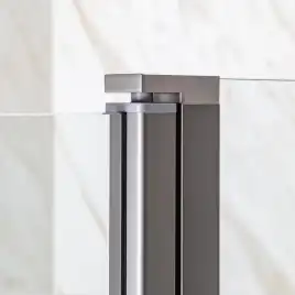 Шторка на ванну AVS Асти Дуо 100 см правая профиль оружейная сталь, прозрачное стекло, 803-0016-150-5545R-WS-T