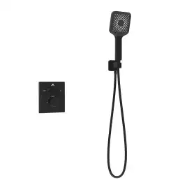 Душевая система  Vincea Inspire VSFW-3I21MT4MB VSFW-3I21MT4MB  с термостатом, встраиваемая, черный матовый