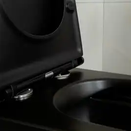 Унитаз подвесной AVS Куб 801-0035-P-R-MB безободковый, черный матовый