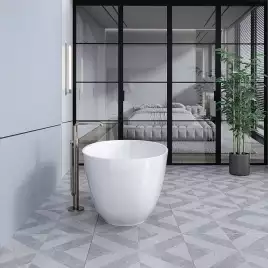 Ванна из литьевого мрамора  Aqua de Marco Caprice 160х80х60 Solid Perfection 1160WCAPR_SOL, Белая матовая