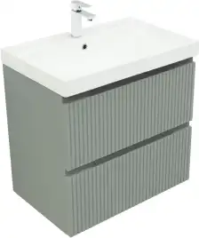 Тумба под раковину Aquanet Джейн (Flat) 70 мисти грин, подвесная, 335433