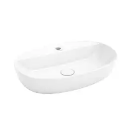 Раковина KERAMA MARAZZI PLAZA накладная, 60 см, белая глянцевая, PLR.wb.60.1