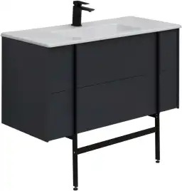 Тумба под раковину Allen Brau Reality 100 1.32007.AM антрацит матовый