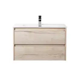 Тумба под раковину BelBagno KRAFT-800-2C-SO-RGB подвесная Rovere Galifax Bianco