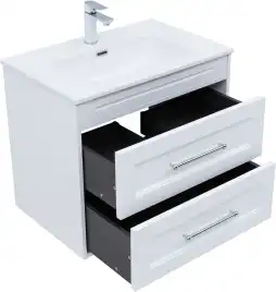 Тумба под раковину Aquanet Бостон new 70 белый сатин, 339599