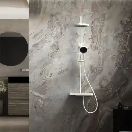 Душевая система  Vincea Inspire VSFS-3I12TW VSFS-3I12TW  с термостатом, белый матовый