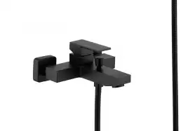 Смеситель для ванны Aquatek Либра AQ1649MB, однорычажный, с коротким изливом, Черный матовый