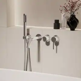 Смеситель для ванны Vincea Villa VTFW-1VL1CH, встраиваемый, хром