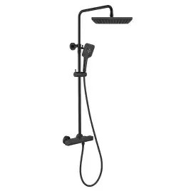 Душевая система  Vincea Next VSFS-1N0TMB VSFS-1N0TMB  с термостатом, черный матовый