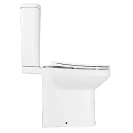 Унитаз напольный Azario Wandy AZ-56D безободковый, с бачком и сидением микролифт, Белый глянцевый