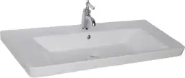 Раковина Sanovit LUXURY 105 11105-KL прямоугольная, Белая глянцевая