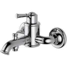 Смеситель для ванны Aquatek Классик AQ1540CR, однорычажный, с коротким изливом, Хром