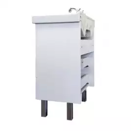Тумба с умывальником Comforty Никосия 60Н Белый, 00-00011160