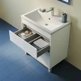 Тумба с раковиной IDDIS Zodiac X 70, напольная, Белая, ZDX70WFi95K