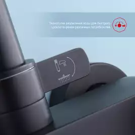 Душевая система для ванны и душа Raglo R03.24.06, Черный матовый