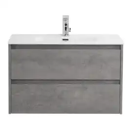 Тумба под раковину BelBagno KRAFT 39-800/390-2C-SO-CG подвесная Cemento Grigio