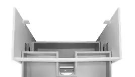 Тумба с раковиной Azario Ника 70 CS00089990   , напольная, Белая глянцевая