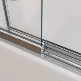 Шторка на ванну CEZARES SLIDER-FIX-VF-11-100/150-C-Cr прозрачное стекло, профиль Хром