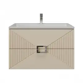 Тумба под раковину Grossman Луксор 60 подвесная, бежевый матовый (106053)