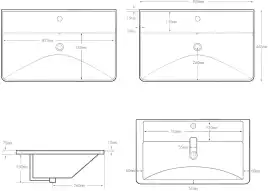 Раковина Aquanet Ирис 90 белая, 323883
