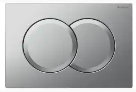 Кнопка смыва Geberit Delta 01 115.107.46.1 двойной смыв, пластик, матовый хром