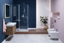 Душевая дверь Aquanet Cinetic 80 см, AE12-N-80H190U-CT, профиль Хром, стекло Прозрачное