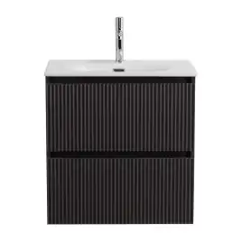 Тумба под раковину BelBagno UNO-MINI-500-2C-SO-GSO подвесная, Темно-Серый Матовый