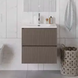 Тумба под раковину BelBagno UNO-700-2C-SO-СO подвесная, Бежевый матовый