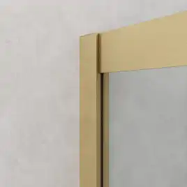 Душевой уголок CEZARES RELAX-304-P-1-100-C-BORO стекло Прозрачное, профиль Брашированное золото