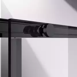 Душевой уголок Vincea Slim-N 90х90 VSS-4SN900CLB, дверь раздвижная, профиль черный, стекло прозрачное