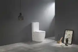 Унитаз-компакт CeramaLux TR2177 Tornado смыв торнадо, безободковый, Белый