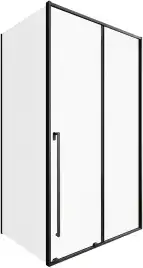 Душевой уголок Allen Brau Fantasy 120x90 3.11006.31 + 3.11013.31 черный матовый