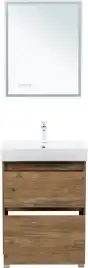 Тумба под раковину Aquanet Nova Lite 2.0 60 напольная, дуб рустикальный, 346343